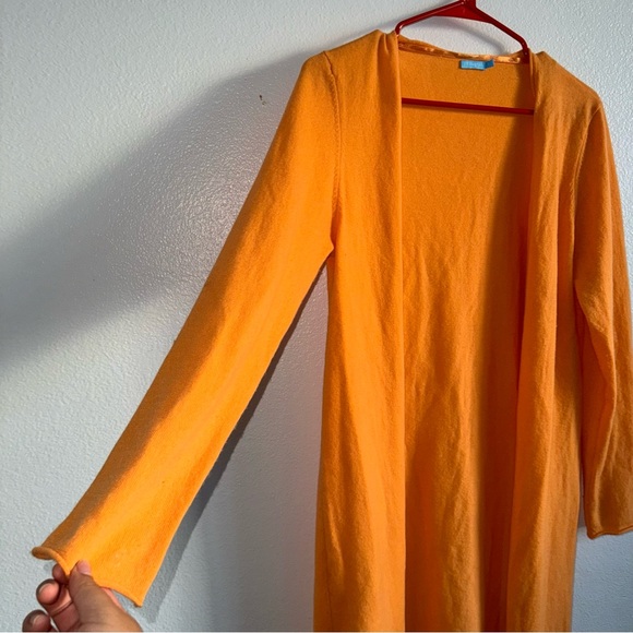 COPY - J. McLaughlin Orange Cashmere Long Cardigan - Picture 6 of 6